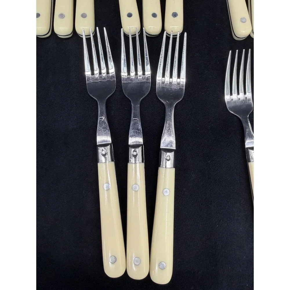 Ivory Flatware Le Prix Lillian Vernon* Stainless Korea Service for 3 (18 Pieces)